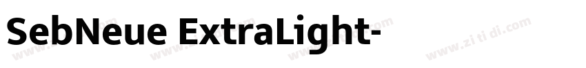 SebNeue ExtraLight字体转换